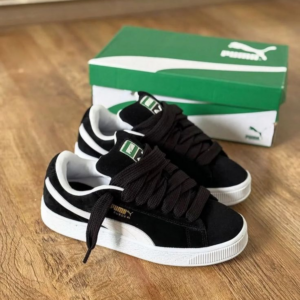 Black Pulma Campus Sneakers